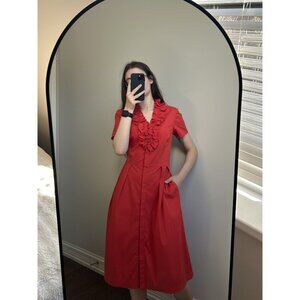 Red Studio 148 By Lafayette 148 New York Dress Size 4